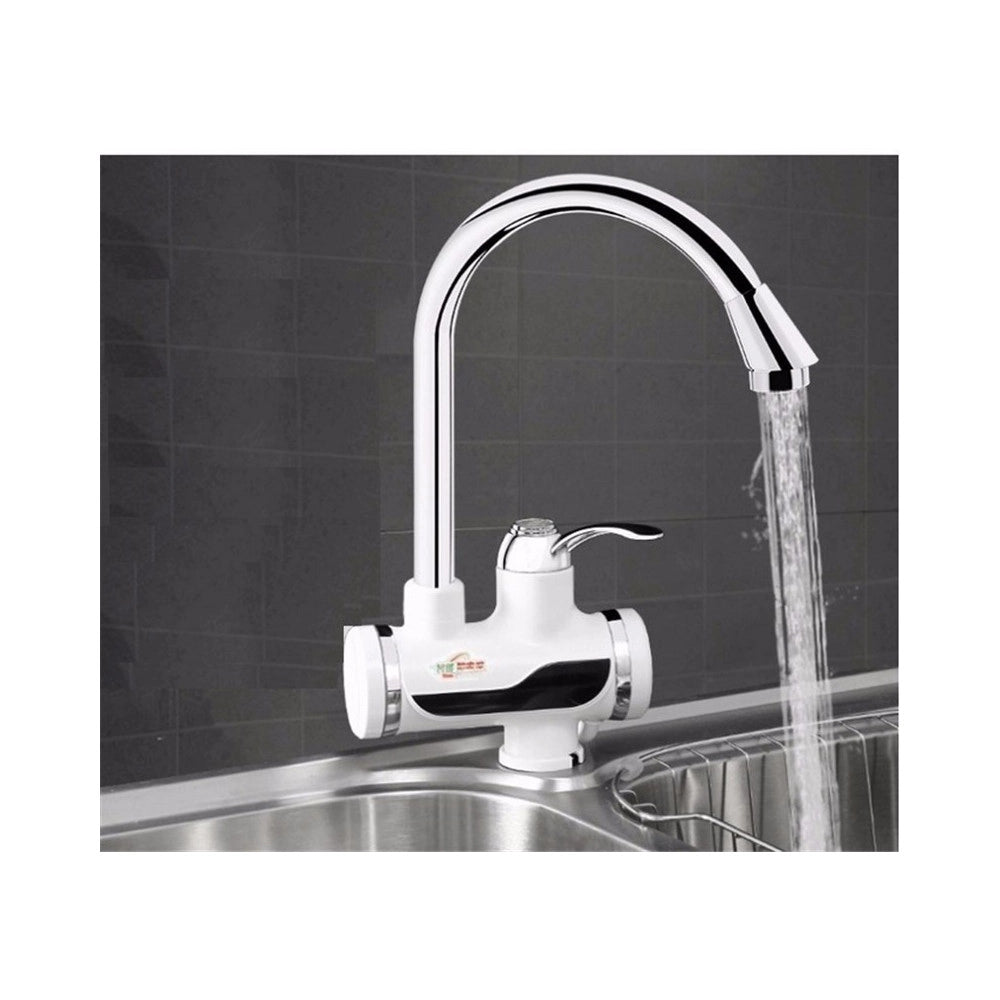 Trade Shop - Rubinetto Miscelatore Elettrico Caldaia Acqua Calda Con Spina Cucina Bagno 3000w -