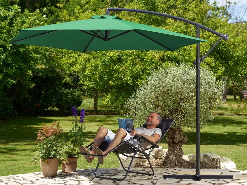 Ombrellone a Braccio Brazil Ø300cm UV50+ Manovella Idrorepellente Ombrelloni Giardino