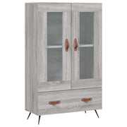 Credenza | Madia | Buffet da pranzo | Armadio da pranzo Grigio Sonoma 69,5x31x115 cm in Legno Multistrato