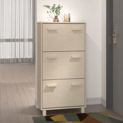 Scarpiera-Scaffale per scarpe HAMAR ambra 59,5x35x117 cm in Legno Massello di Pino