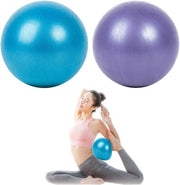 Palline per Pilates 25 cm - Piccole e portatili - Palline yoga-stretch - Balancini per sport - Adatti a pilates, yoga, ginnastica, fitness (viola/blu)