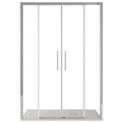 Porta doccia scorrevole ingresso centrale 6mm h195 anticalcare lagoa, misura 170