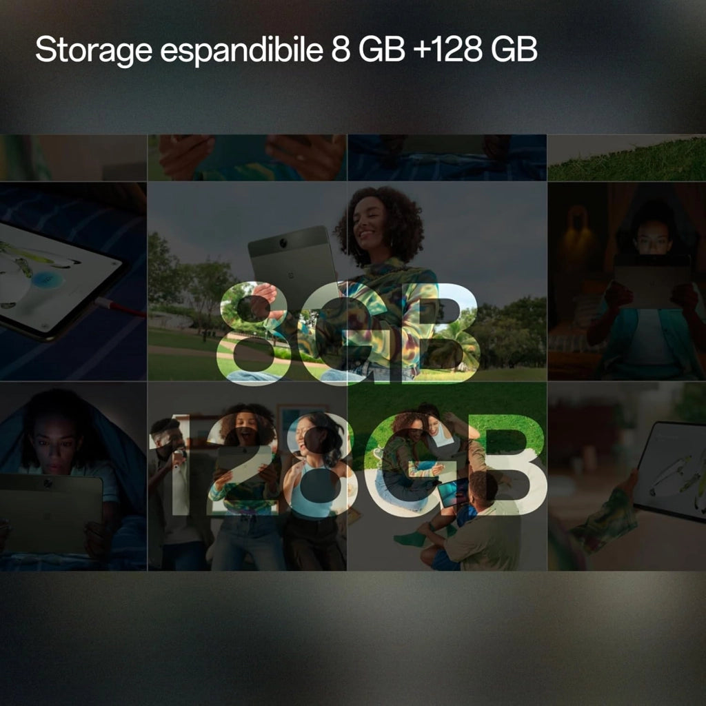 Pad Go Tablet portatile 8 GB RAM + 128 GB di archiviazione con display 2,4 K a bassa luminosità blu, batteria 8000 mAh, Verde menta