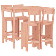 Set da Bar da Giardino 5 pz | Set Salotto da Giardino in Legno Massello di Douglas