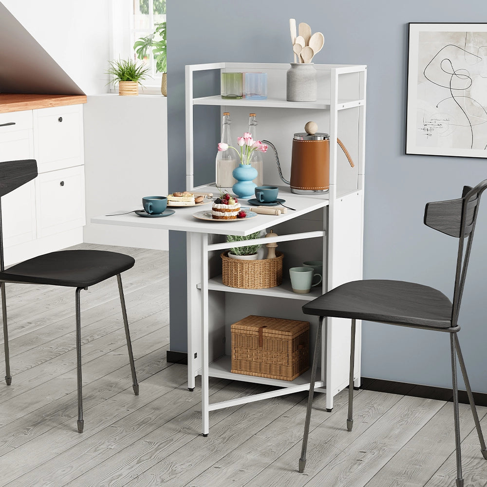Vicco Scrivania Bianco 57 x 30 cm con piano del tavolo pieghevole