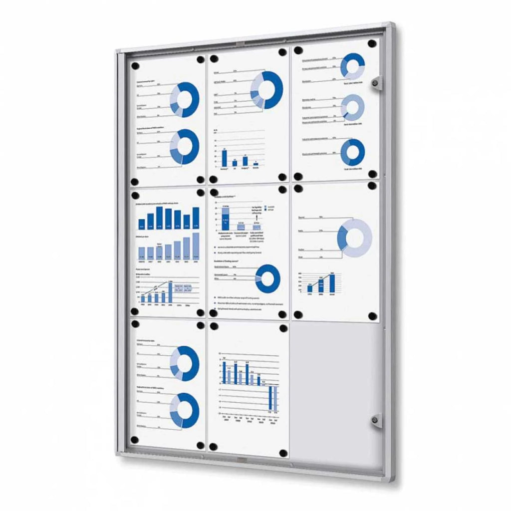 Bacheca Magnetica per INTERNI chiusura a chiave - 2 x A4