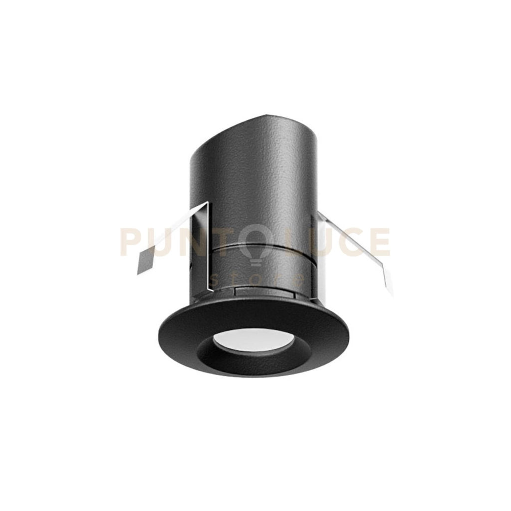GES2061C FARETTO DA INCASSO NERO IP44  A LED 3000K 179LM 2,1W