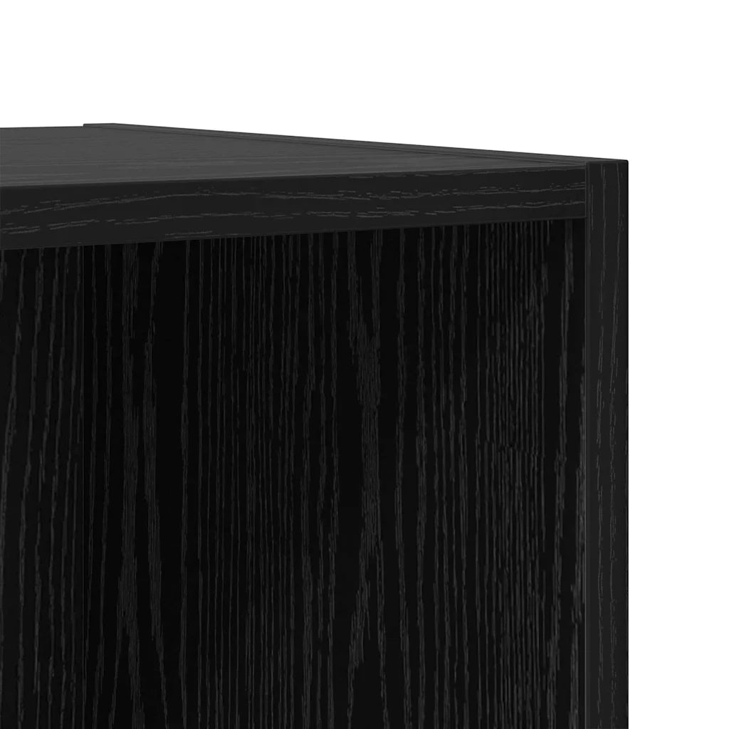 vidaXL Mobile TV 2 pcs Nero 37 x 35 x 37 cm Legno multistrato