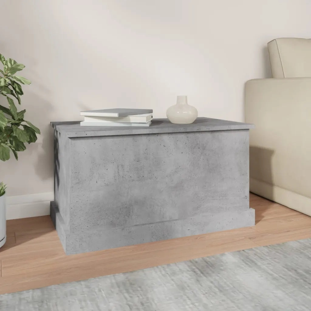 Contenitore Grigio Cemento 70x40x38 cm in Legno Multistrato 816508