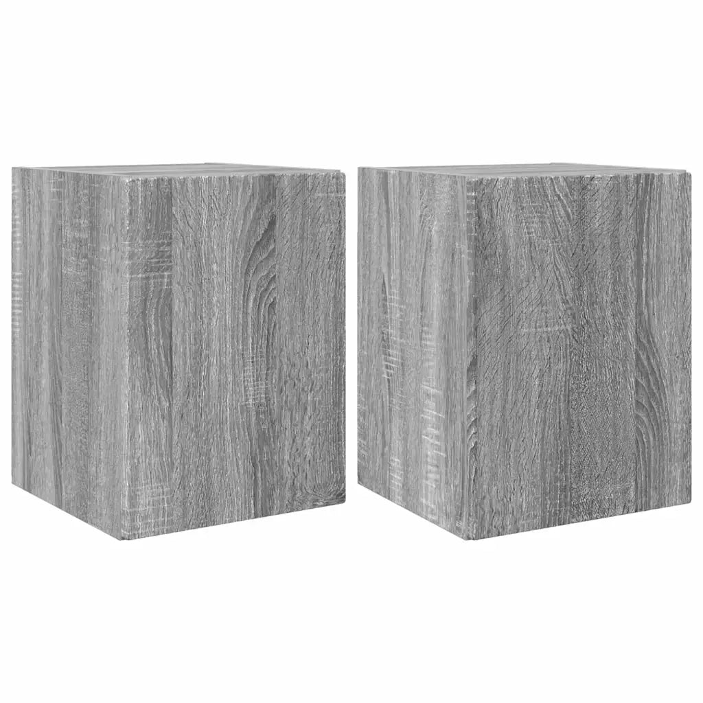 Mobile TV da parete 2 pcs Grigio Sonoma 30 x 31 x 40 cm 892262