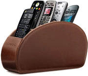 Sostituto di telecomando con 5 contenitori - Spazio per i telecomandi di DVD, Blu-ray, TV, Roku o Apple TV - Cuoio PU con rivestimento in velluto - Sottile e compatto per la conservazione