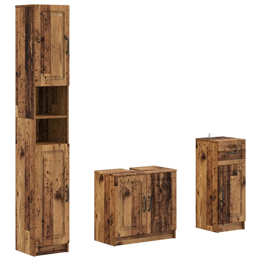 Set di armadietti da bagno in 3 pezzi UTRECHT 3417898