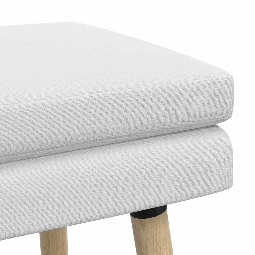 Panchina a doppio strato Bianco 60 x 40 x 46 cm Tessuto 42038428