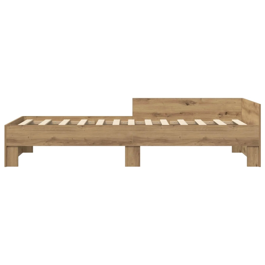 Struttura letto con testata-Giroletto Rovere Artigianale 80 x 200 cm 759387