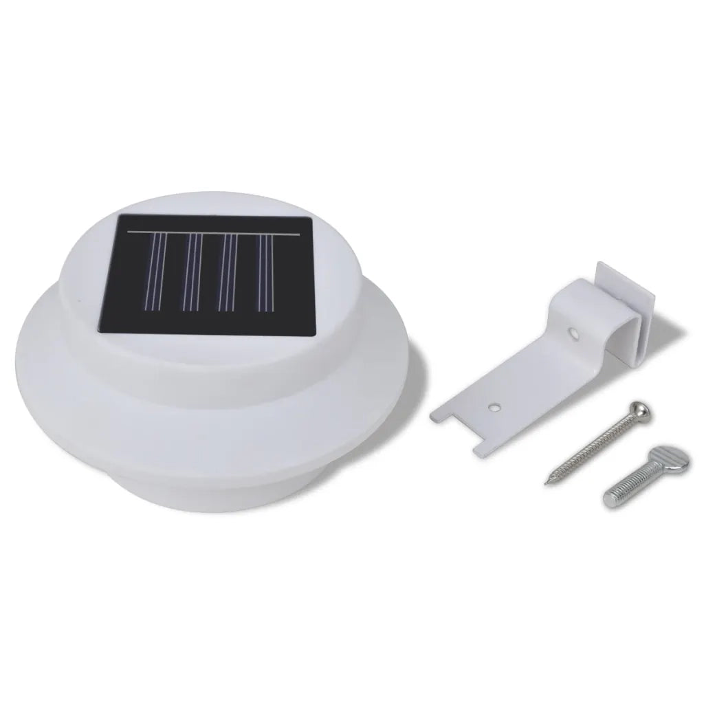 Esterno Lampada solare Set 6 pezzi Recinzione luce bianca 41181