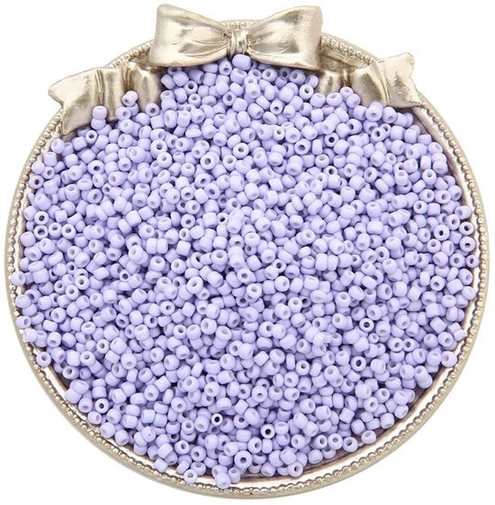Mini glasseccentricità da 1000 pezzi - Mini glasseccentricità - Eccentricità rotonde in vetro - Rocailles manufatti a mano - Creazione di gioielli - Disponibili in 41 colori