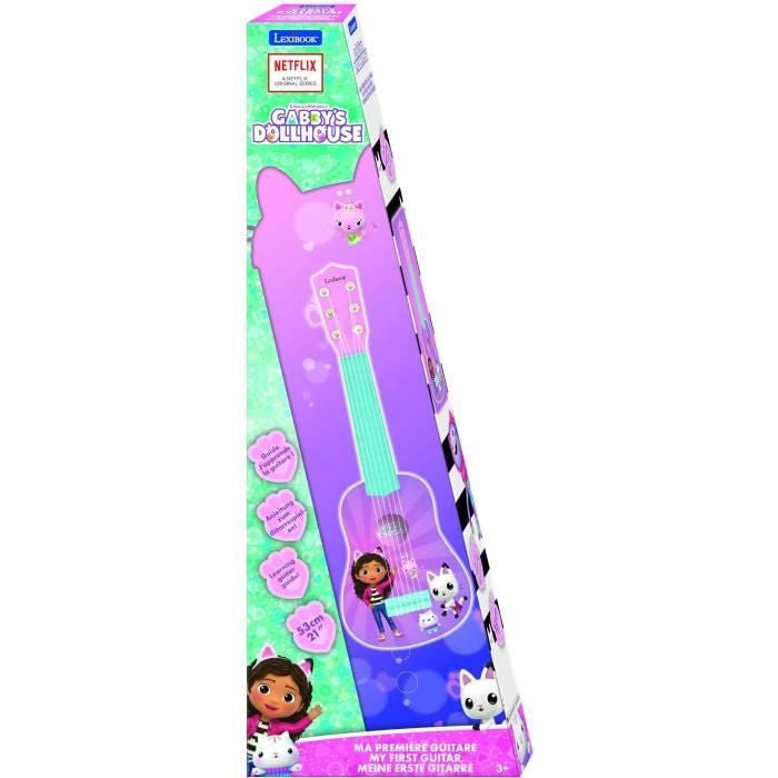 Lexibook - La mia prima chitarra Gabby e la casa magica - 53 cm - Guida didattica inclusa