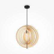 Maytoni Lampadario moderno Roots 1 luce E27 nero metallo compensato