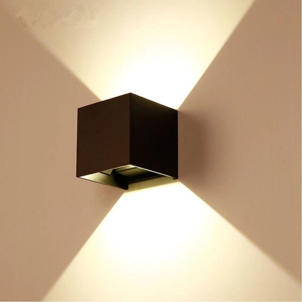 Trade Shop - Applique Cubo Led 40w Per Uso Esterno Ip65 Doppia Luce Regolabile 3600 Lumen -