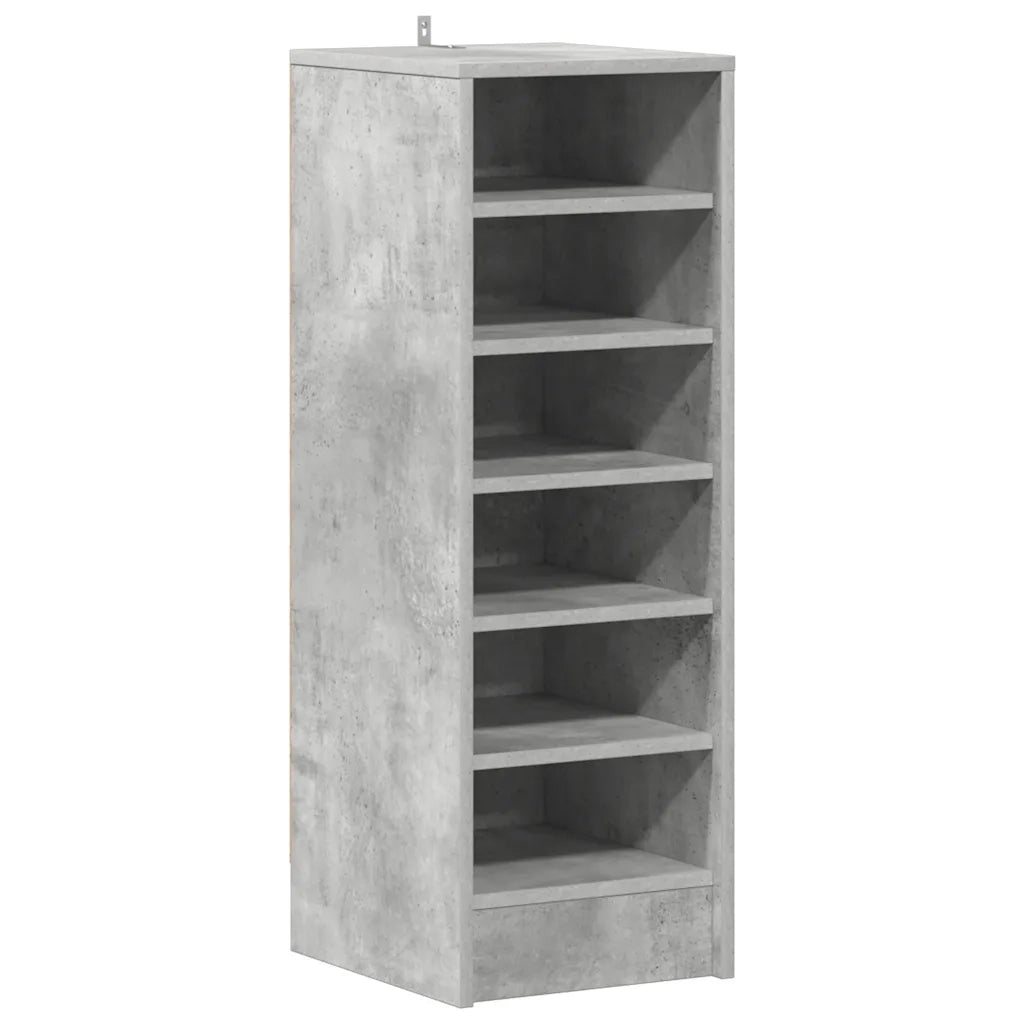 Scarpiera Grigio Cemento 31,5x35x90 cm in Truciolato 809003