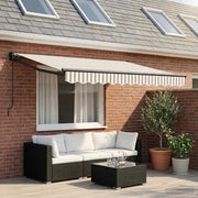 Tenda retrattile Grigio chiaro e bianco 3,5 x 2,5 m 3425958