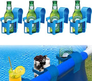 Set di contenitori per piscina in plastica - Set da 4 - Per vasca idromassaggio, piscina, spa - Contenitore raffreddante birra e contenitore per bevande - Accessori per piscina