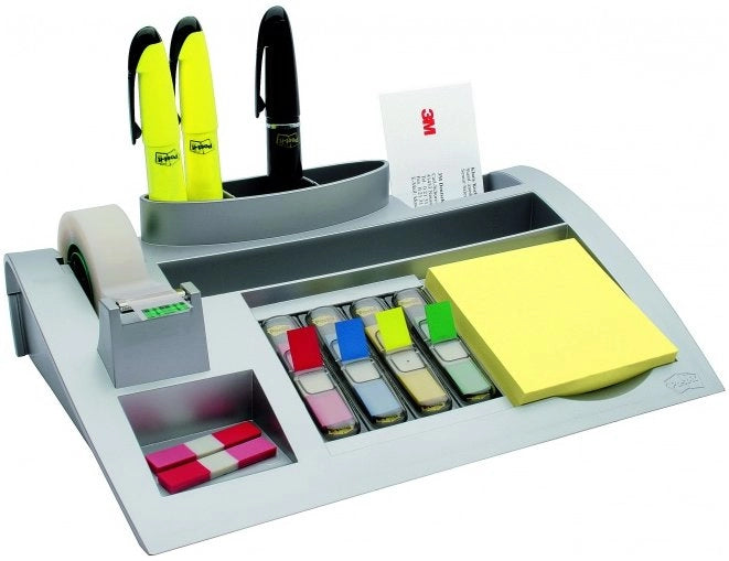 3m c50 organizzatore per cassetto di scrivania argento - 7000062207
