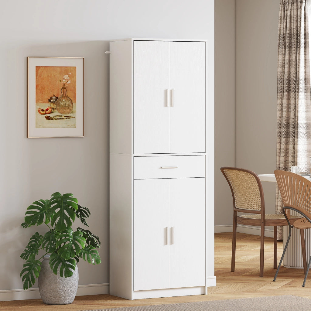 Mobile cucina 3 ripiani regolabili ¨C Xylo ¨C Truciolare MDF bianco salvaspazio