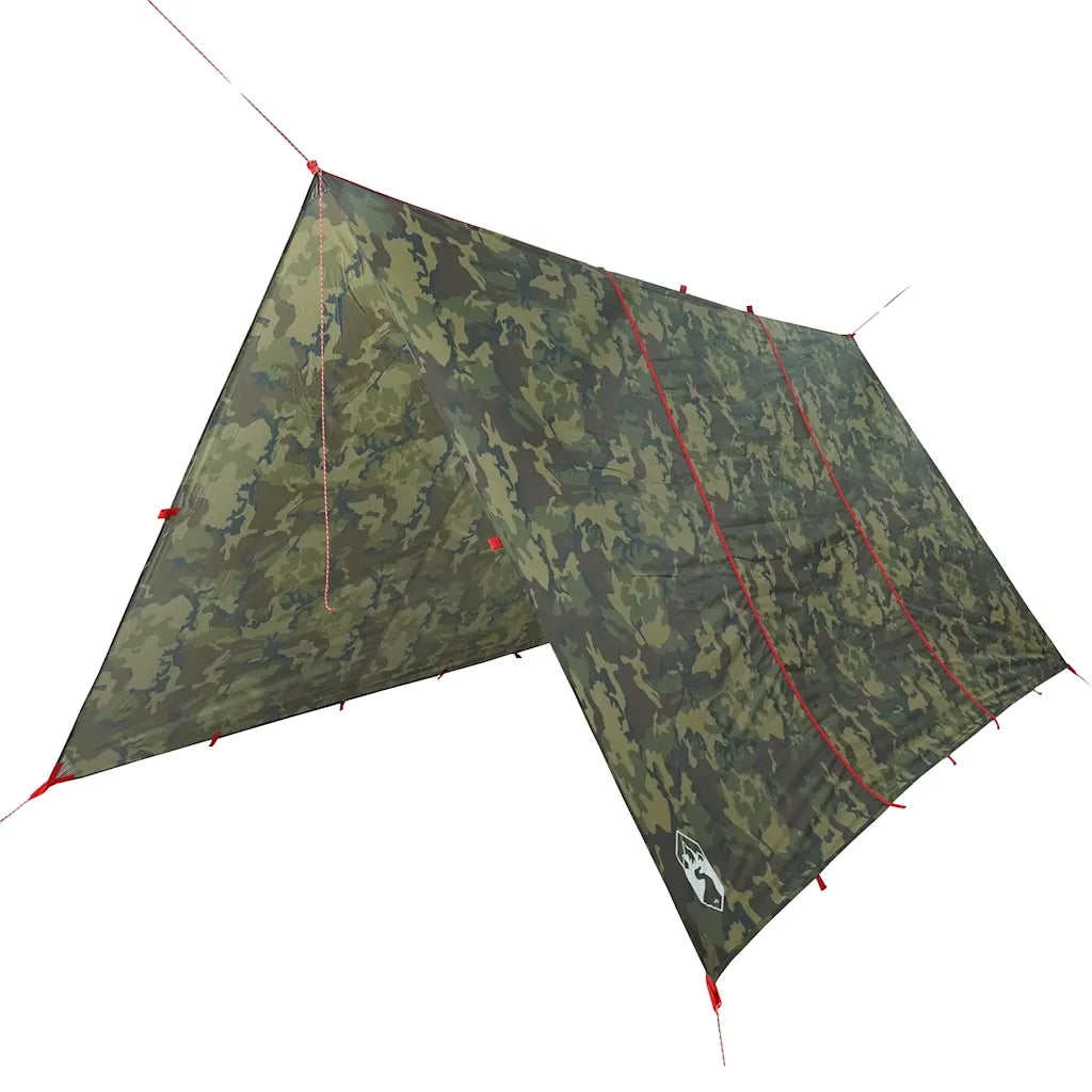 vidaXL Telone da Campeggio Mimetica 451x420 cm Impermeabile