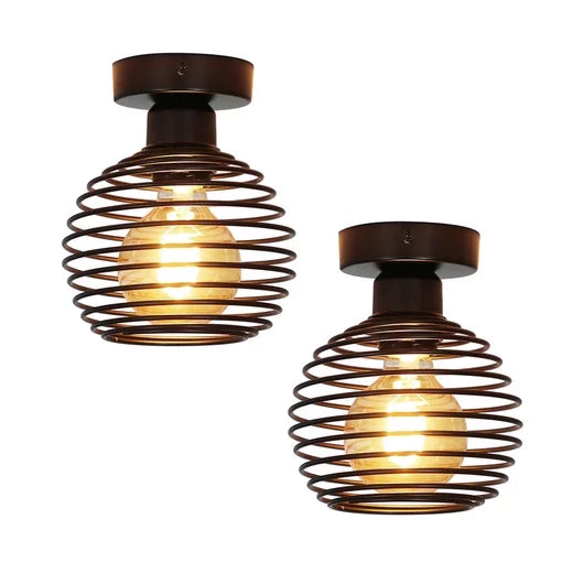 ZMH Lampada da soffitto plafoniera E27 max 40W per corridoio camera letto cucina 2ER