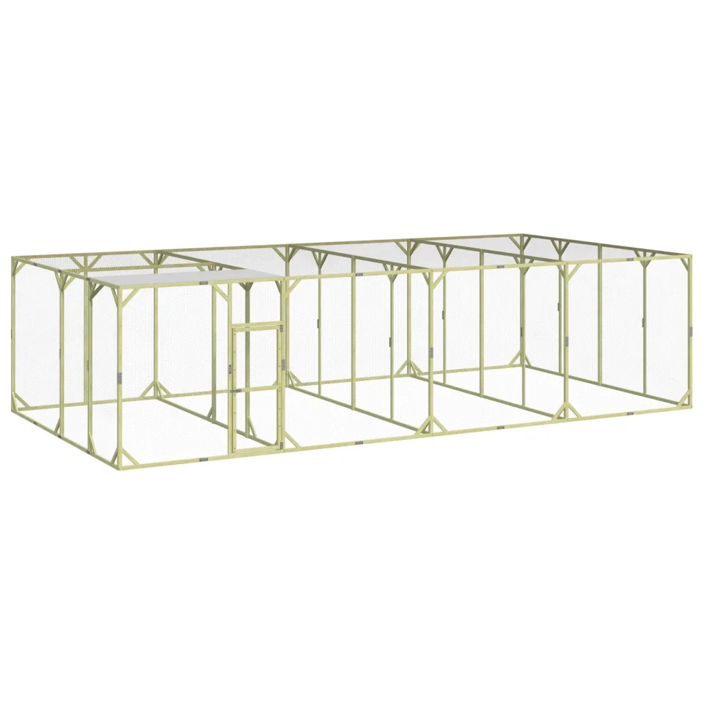 Pollaio 800x400x200 cm Legno Massello di Pino Impregnato cod mxl 48211
