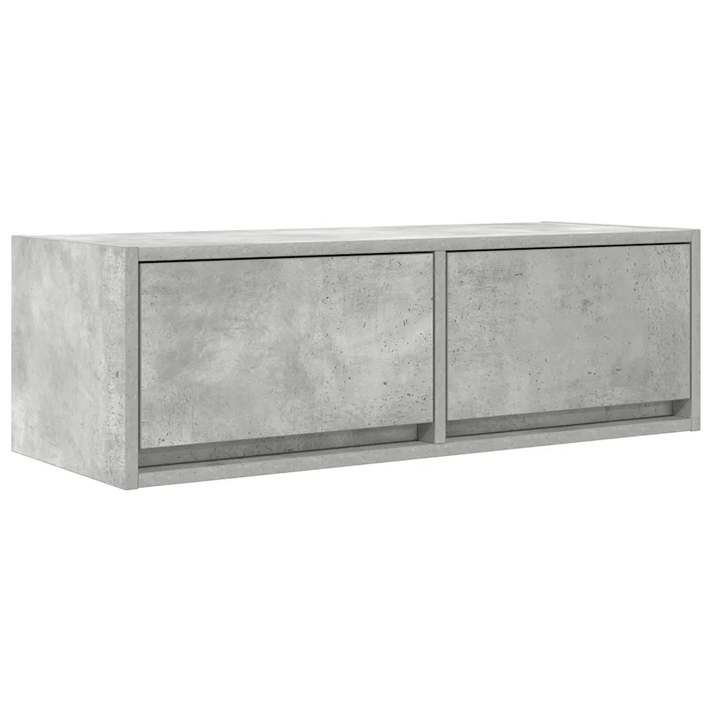 vidaXL Mobili TV 2 pz Grigio Cemento 80x31x25,5cm in Legno Multistrato