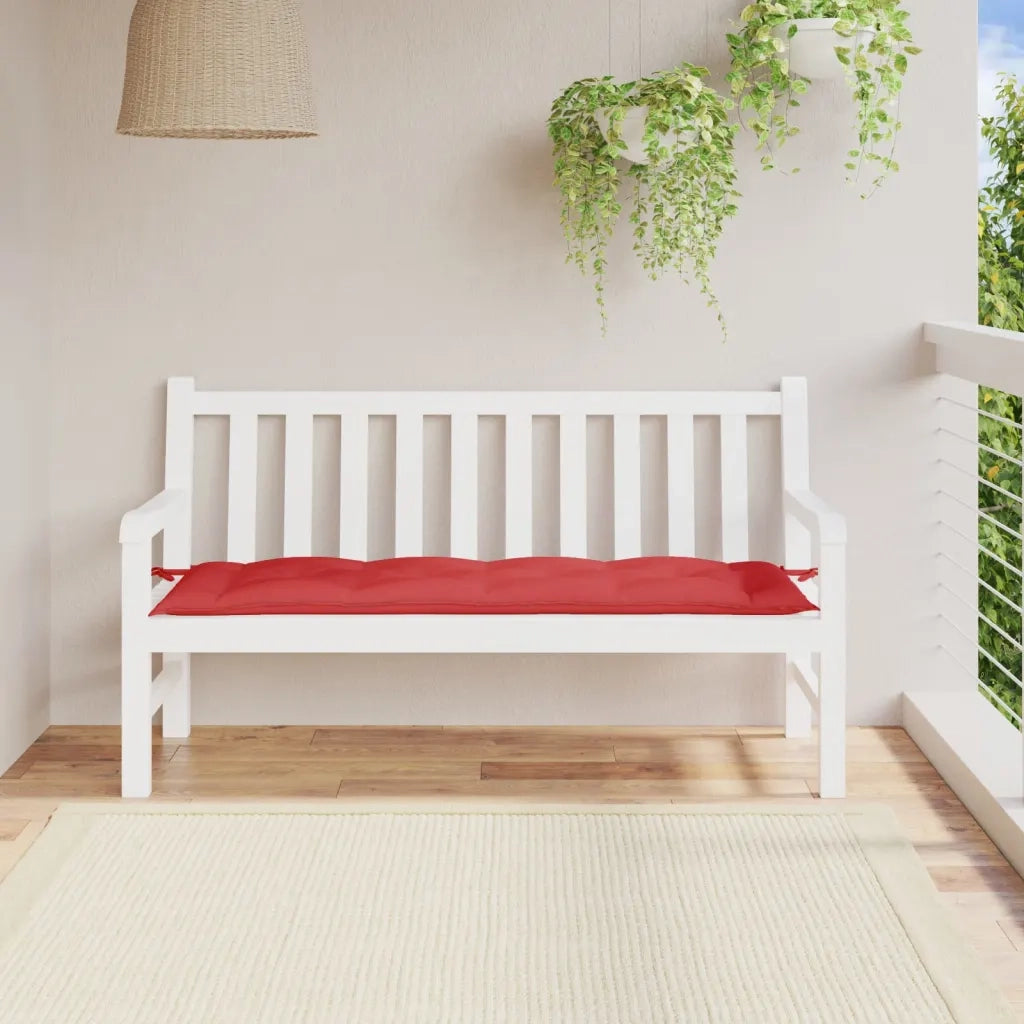 Cuscino per Panca | Cuscini per sedie Rosso 150x50x7 cm in Tessuto Oxford