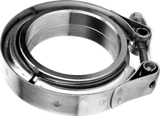 Kit di attacco 2,5 pollici - Acciaio inossidabile 304 - Set di flange 2 pezzi - Sistema di scarico turbo - Tipo universale - Produzione precisa - Attacco scarico