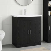 Set di mobili per il bagno Rovere Nero 81 x 40 x 84,5 cm 3404359
