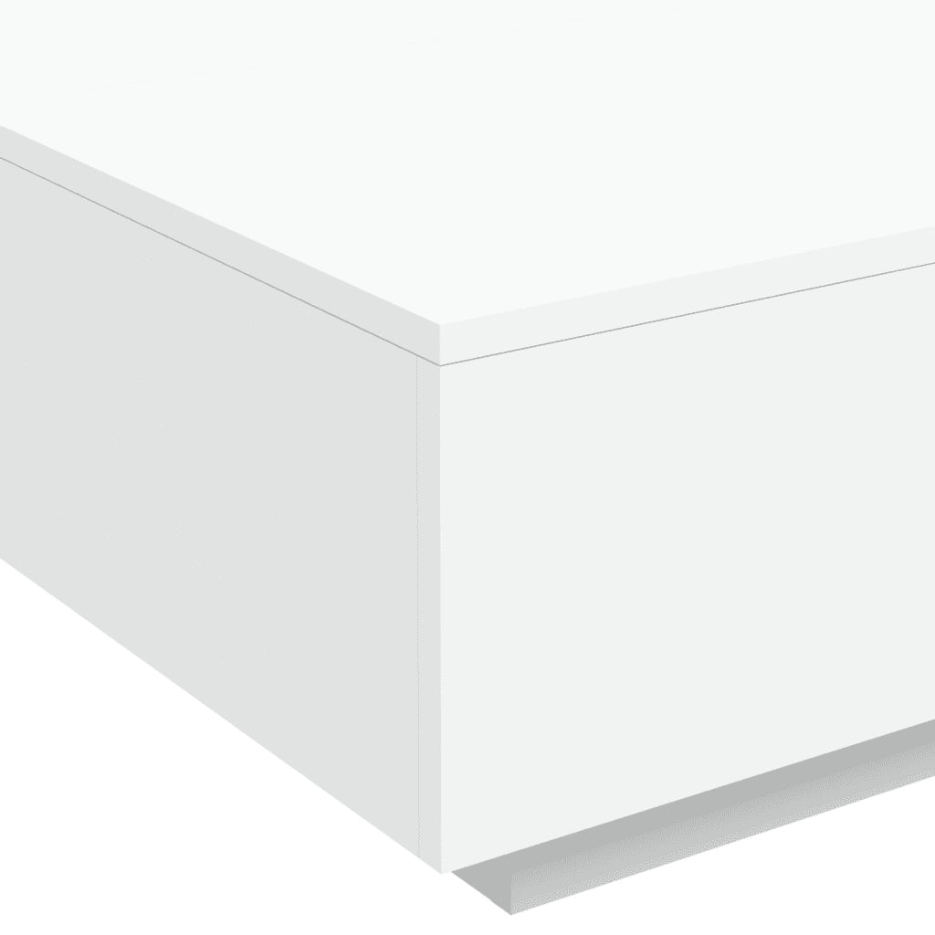 Tavolino da Salotto-Tavolino da soggiorno-Tavolo Bianco 80x80x31 cm in Legno Multistrato 292434