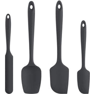 Spiedini in silicone - resistente al calore e antiaderente - set da 4 pezzi - nero - per cucina e cottura