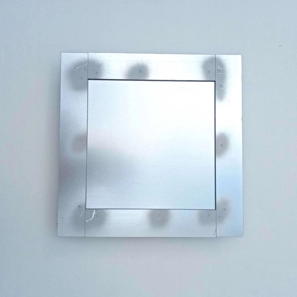 Sigillo 200 x 200 x h 80mm chiusino di lamiera zincata pesante da incasso