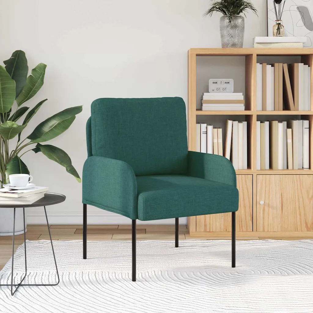 Divano | Divano da soggiorno | Sofa con cuscino 55cm Verde Scuro Legno compensato