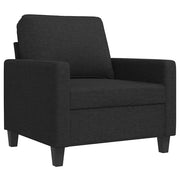 Poltrona | Sedia Relax Nera 60 cm in Tessuto