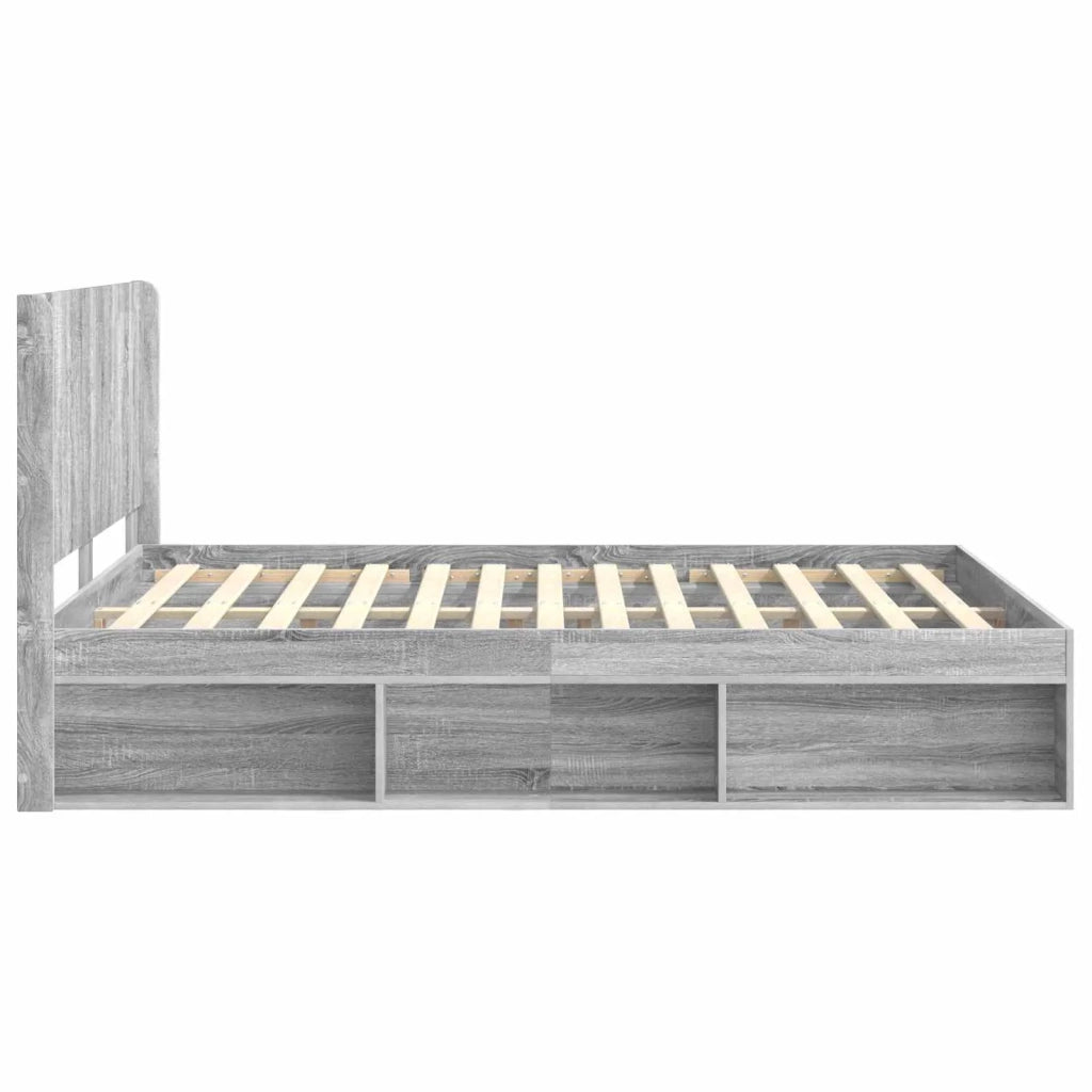 Struttura del letto con stoccaggio e testata 3 pcs 3413858
