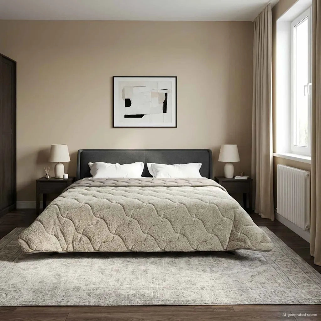 Piumone Completo Annuale Trapuntato Grigio chiaro 200 x 220 cm 42026249