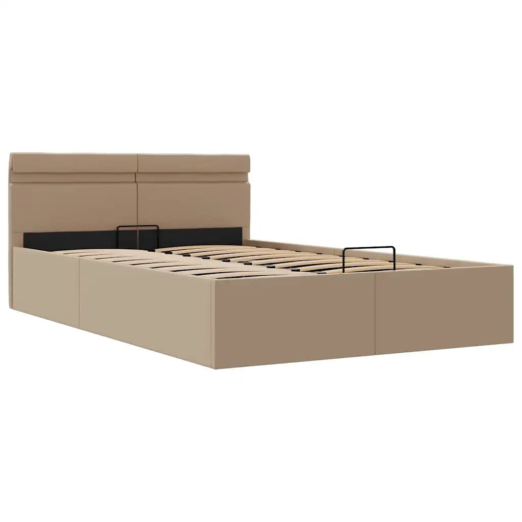 Giroletto Idraulico con LED Cappuccino Similpelle 140x200cm 285561