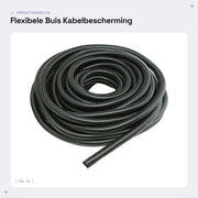 Cavo a ribelle 15mm - Protezione cavo - Gestione cavo - Tubo a maglia lacerata - Lunghezza 6 Metri - Classe commerciale - Protezione cavo a tubo