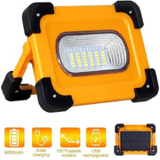 Trade Shop - Faro Di Emergenza Led 60w Con Pannello Solare Ricaricabile Usb Sos Campeggio -