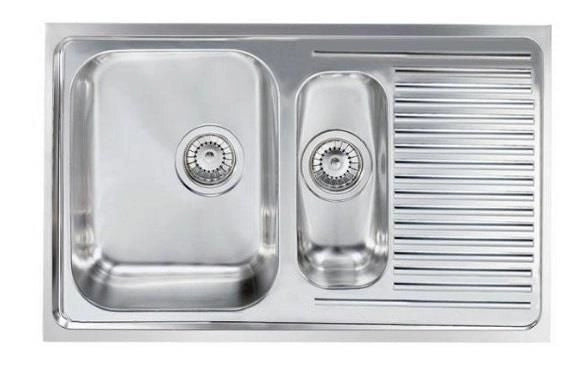 CM Matico 79 x 50 2V Lavello ad incasso Rettangolare Acciaio inossidabile