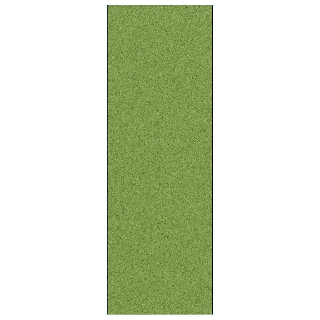 Zerbino d'ingresso moderno rettangolare per interni/esterni 120 x 350 cm antiscivolo finitura opaca poliammide verde 02_0057933