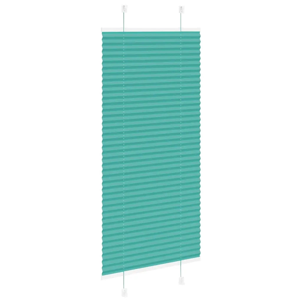 Tenda Plissettata Verde petrolio 60x150 cm Larghezza Tessuto 4015390