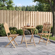 Set da pranzo da giardino pieghevole 3 pz Naturale Bambù 3468663