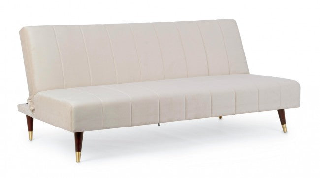 Divano Letto 3 Posti 180x88x82 cm Alma in Velluto
